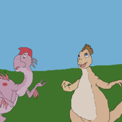 Amber and Ruby Drawing