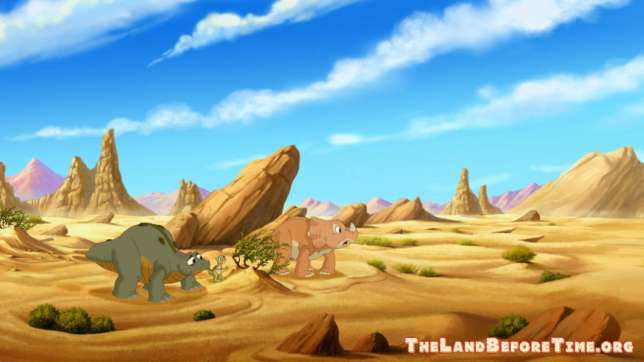 The Land Before Time Wallpaper Background Cera Ducky Petrie Spike Looking For Littlefoot