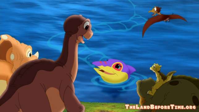 The Land Before Time Wallpaper Background Littlefoot Cera Ducky Petrie Spike Talking To Mo 2
