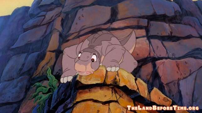 The Land Before Time Wallpaper Background Littlefoot Leaning Over Cliff