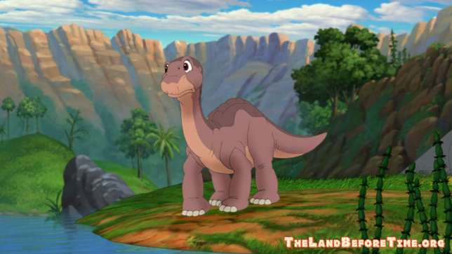 The Land Before Time Wallpaper Background Littlefoot Standing Near Lake