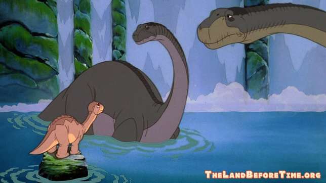 The Land Before Time Wallpaper Background Littlefoot With Grandma and Grandpa Longneck